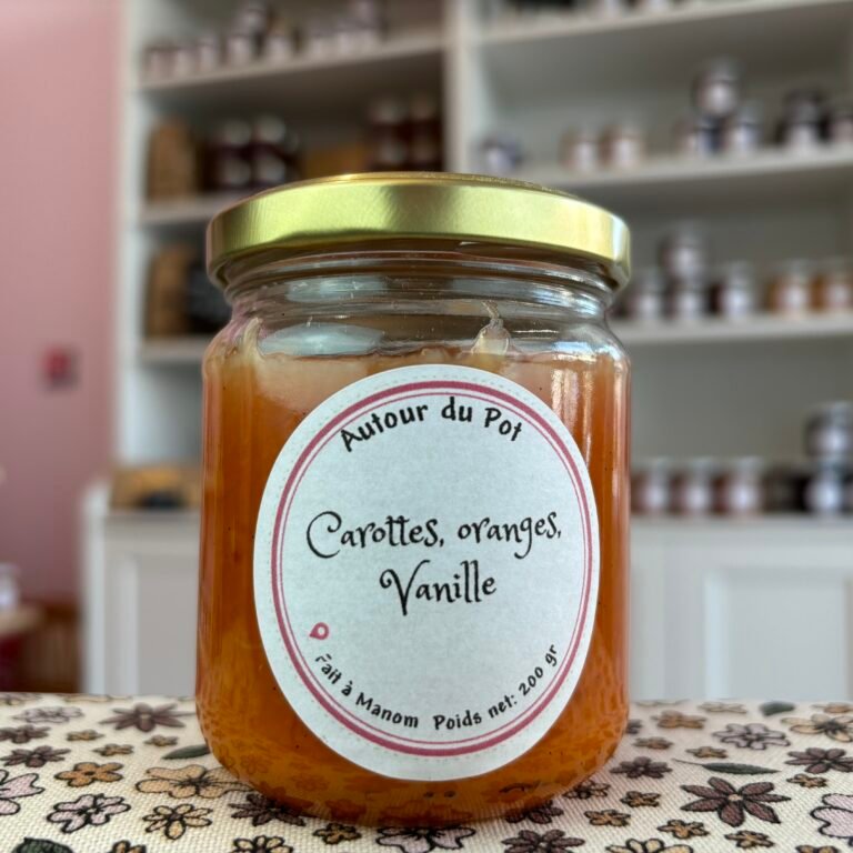 Carottes Oranges Vanille Autour du pot Manom