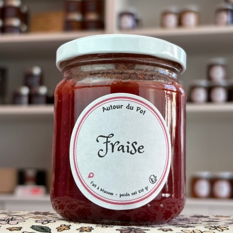 Fraise - Confiture- autour du pot - Manom