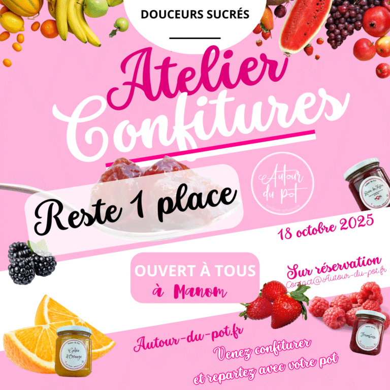 Atelier confiture 15 octobre complet - Autour du pot - Manom